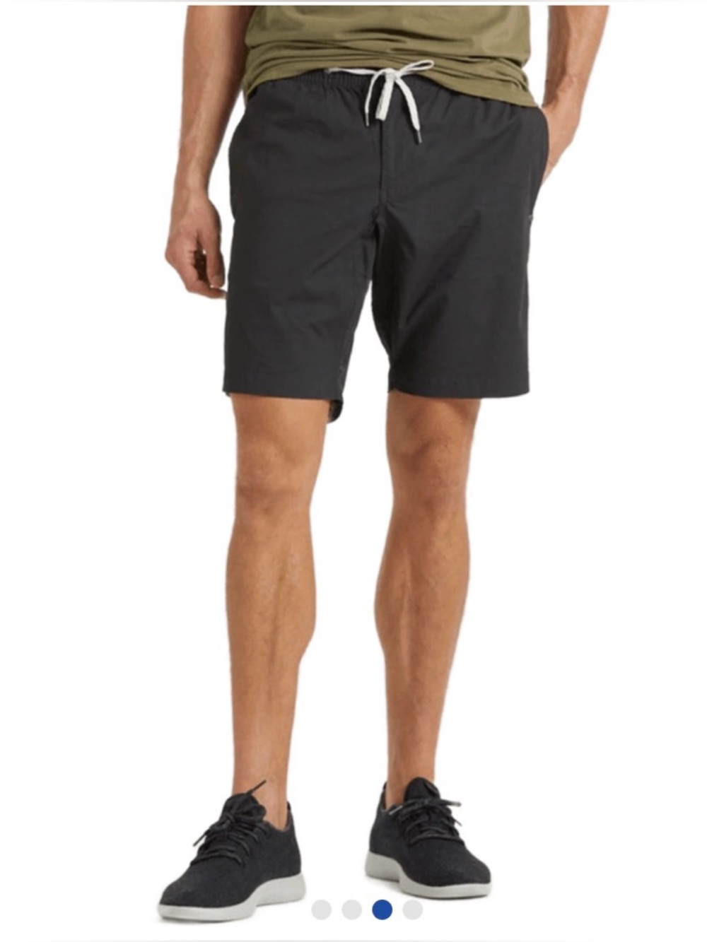 Vuori Ripstop Shorts Men's Gray Drawstring Casual Shorts Large